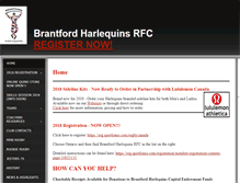 Tablet Screenshot of brantfordharlequins.com
